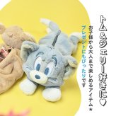 ぬいぐるみ 筆箱 トムとジェリー ぬいぐるみペンポーチ ダスティーカラー ペンケース ペンポーチ かわいい おしゃれ ふわふわ もこもこ トム＆ジェリー ぬいぐるみポーチ 女子高校生 女子中学生 小学生 中学生 こども キッズ ポーチ プレゼント ギフト