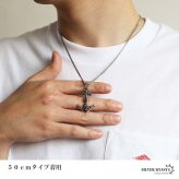ステンレス アンカーネックレス 錨 ペンダントネックレス アンティーク メンズネックレス 小ぶり シンプル ダブル喜平チェーン 細身 シルバー 燻し ユニーク スクロール 波 小さい 男性 金属アレルギー対応