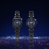 シチズン クロスシー 30周年記念限定 エコドライブ 電波時計 xC ES9504-68E 腕時計 CITIZEN hikari collection Square 2way Model 替えバンド付属【2026 新作】