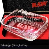 RAW 卓上灰皿 ヘリテージ ガラスアシュトレー おしゃれ 灰皿 インテリア 雑貨 Heritage Glass かっこいい ギフト 喫煙具 メンズ 高級 プレゼント