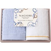 NAGIORI ナギオリ 泉州ハンドタオル 2枚セット [26-0099-024] 35015 大阪 泉州タオル 日本製 綿100% 軽やか やわらか 毛羽落ちが少ない 特殊撚糸 吸水 速乾 タオルセット 内祝い 出産内祝い 結婚内祝い ギフト