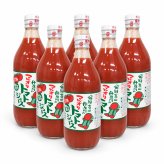 無添加 無塩 完熟100％果汁　マルオリトマトジュース〔500ml×6〕