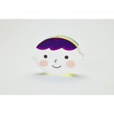 アクリルkittoko【D】(purple × yellow × blue) ファーストヘア ファーストカット 出産祝い お誕生日 ギフト プレゼント