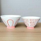 波佐見焼・野球ボールデザイン お茶碗【フラワーver.】
