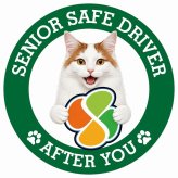 カーサイン 高齢者マーク SENIOR SAFE DRIVER ターキッシュバン ステッカー シール 直径13cm 肉球 日本製 車