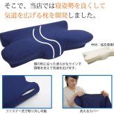 ピロー 枕 洗える 低反発 いびき解消 約64×35 いびき軽減できる低反発枕 ポリエステル ウレタン まくら 枕寝具 寝具用品 寝室用 寝室用品 インテリア ウレタンフォーム 手洗い ネイビー