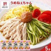 うめねぇちゃん 冷やし中華 5食セット 冷やし麺 生麺 スープ付き 個包装 夏麺 中華麺 ポスト投函便