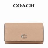 送料無料 コーチ COACH アウトレット レディース 敬老の日 小物 キーケース CH799 LHWFT(バフ) ベージュ (女性 プレゼント コンパクト 本革 スマートキー 大人可愛い)