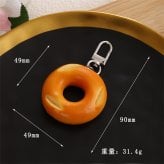 パン キーホルダー 食品サンプル風 ミニチュア フード バッグチャーム ドーナツ バゲット クロワッサン 牛角パン かわいい おしゃれ 鍵飾り 小物 雑貨 プレゼント