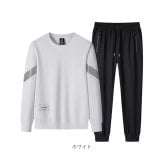 ジャージ上下 メンズ 通販 メンズセットアップ トレーニングウェア 部屋着 長袖 上下セット スポーツウェア 暖かい ルームウェア 秋冬 運動着 ランニング フィットネス おしゃれ 男性 男子 通勤 通学 ジョガーパンツ トラックスーツ ゆったり 部活動