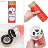 モンチッチ×ハローキティ ステンレスボトル 300ml 131-001 131-002 水筒 定形外 送料無料 ギンガムチェック フェイス保温保冷 結露防止  かわいい ギフト ポケット