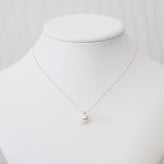 ［pearl599］ 8mm - 8.5mm ホワイトピンク ペンダント ネックレス 3月 誕生石 アクアマリン あこや真珠