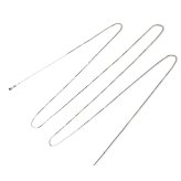 ロングネックレス k10 WG 約70cm スライドピン ベネチアン チェーン ネックレス 0.7mm幅 10金ホワイトゴールド K10WG K10ネックレス ※従来の金具無し