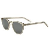 サンローラン Saint Laurent サングラス グローバルフィット UVカット ウェリントン アイウェア SL 28 SLIM-006 メンズ レディース ユニセックス ベージュ+シルバー 国内正規品