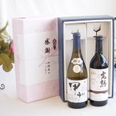感謝の贈り物ボックス 山梨県甲州種ぶどう100%使用白ワインと国産ワインセット(アルプス 完熟コンコード辛口赤ワインやや辛口(長野県)720mlシャンモリ柑橘香御坂甲州白ワイン(山梨県)750ml