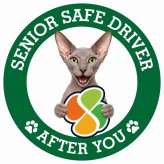 カーサイン 高齢者マーク SENIOR SAFE DRIVER ピーターボールド ステッカー シール 直径13cm 肉球 日本製 車
