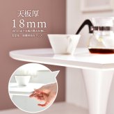 ハーフラウンドテーブル　70cm【ホワイト】 W700×D700×H730mm チューリップコーヒーテーブル Tulip Coffee Table カフェテーブル チューリップテーブル ラウンドテーブル ダイニングテーブル