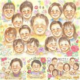 卒寿のギフトに、大切なひとを似顔絵にしませんか。初めての似顔絵注文でも安心です。 似顔絵 卒寿 プレゼント 贈り物 名入れ 手描き ギフト 卒寿 米寿 長寿 記念 大人数 おじいちゃん 祖父母 おばあちゃん 修正無料 名入れ 下書き確認 かわいい 宝物 一生もの 実績多数 90歳 一生もの 長寿祝い 卒寿 白寿祝い 結婚祝い ホワイトデー カラフル サプライズ バレンタインデー