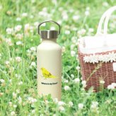 セキセイインコ かわいい 取っ手付きマグボトル おしゃれ 290ml 保温 保冷 ステンレス マグボトル 取っ手付き 真空 断熱 二重構造 ボトル タンブラー 水筒 マイボトル オリジナル インコ オウム 鳥 ペット 動物 アニマル