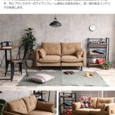 ソファ 座椅子 2人掛け帆布 二人掛け ー おしゃれ アイアン かわいい ロータイプ コンパクト リビング メンズライク Gema カフェ風 脚取り外し可能 フロア sofa クッション付き 2人がけ 二人がけ 肘付き 肘掛け