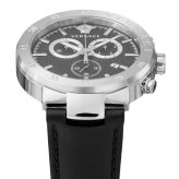 ヴェルサーチ 腕時計 メンズ アーバンミスティーク 1本限り クロノグラフ ブラック レザー 44mm VERSACE URBAN MYSTIQUE スイス製 サファイアガラス プレゼント ギフト 成人 卒業 入学