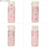 たけいみき 真空2重構造 ステンレス ワンプッシュボトル 350ml 送料無料 233-001 233-002 233-003 miki takei 水筒 うさぎ くま ガーリー 保温 保冷 真空 ボトル 直飲み ワンタッチ かわいい 軽量