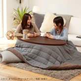 こたつ テーブル 北欧 デザイン折れ脚こたつ-アロー おしゃれ コタツ 炬燵 フラットヒーター カフェ風 コーヒーテーブル 楕円 台形 ウォールナット オーク 木製 天然木 テレワーク リモートワーク 在宅ワーク 新生活