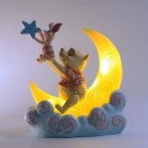 プー&ピグレット LED ムーン 17.7cm 星 くまのプーさん | ディズニー トラディションズ ジムショア グッズ フィギュア 人形 置物 彫刻 Jim Shore 正規輸入品