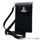 選べる2種 ヴィヴィアンウエストウッド Vivienne Westwood スマホショルダー メンズ レディース ショルダーバッグ スマホポーチ 斜めがけ 黒 オーブ ヴィーガンレザー RE-VEGAN PHONE BAG 53030019U S000D
