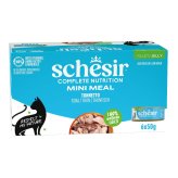Schesir シシア マルチパック ツナ 猫缶 キャットフード 50gX6P缶パック×8個