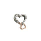 パンドラ PANDORA Two-tone Openwork Infinity Heart Charmブレスレットチャームレディース 782642c00 シルバー ローズゴールド
