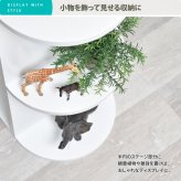 BF DECO 3段ラック 幅50 BFRC0377 ディスプレイシェルフ ラック 韓国スタイル カジュアル 角型 木製 オープンラック幅50cm 奥行30cm 高さ72cm