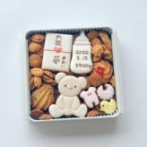 選べる熨斗！出産内祝い 出産祝い クッキー缶  名入れ アイシングクッキー ベビー 赤ちゃん ギフト プレゼント