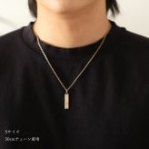 金属アレルギー対応 ネックレス ハワイアンジュエリー 刻印無料 誕生石 純チタン ゴールドカラー バレルプレート Sサイズ チェーン付 イオンプレーティング メンズ レディース プレゼント ハロウィン 【品番：CG-TIP410-Y】