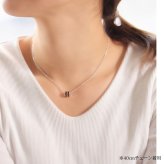 ハワイアンジュエリー ネックレス コアウッド バレルペアネックレス 2本セット シルバーライン Sサイズ ロジウムコーティング シルバー925 大人 友達 シンプル 長さ選べる カップル 夫婦 プレゼント ハロウィン 【品番：CG-SWP1005P】