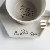 マグカップ・取皿セット/ イケガミヨリユキ ティータイムシリーズ / ギフトボックス＆熨斗付き / 瀬戸焼