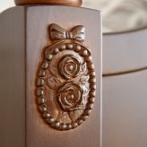 ベッド 寝具 アンティーク調 ヨーロピアン フレーム スノコ使用 フィレンツェ ダブル 高級 木製 マホガニー材 輸入家具 通気性 クラシック ＤＥＬＴＡソリッドブラウン
