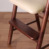 ベビーチェア 完成品 天然木 ライトブラウン・ダークブラウン W44xD44xH72.5cm・座面高49cm・足乗せ高26cm 子供椅子 キッズチェア 木製 ライトブラウン ダークブラウン おしゃれ