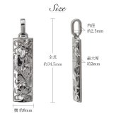 金属アレルギー対応 ネックレス ハワイアンジュエリー 刻印無料 誕生石入れ 純チタン バレルプレート Mサイズ チェーン付 ステンレスより軽く肌に優しい メンズ レディース プレゼント ハロウィン 【品番：CG-TIP411】