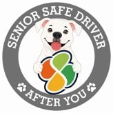 カーサイン 高齢者マーク SENIOR SAFE DRIVER ピットブル ステッカー シール 直径13cm 肉球 日本製 車