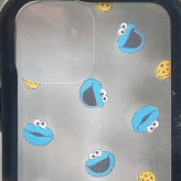 セサミストリート クッキーモンスター ハイブリッドクリアケース (13mini/12mini) iPhoneケース スマホ用品