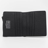 メゾン マルジェラ　Maison Margiela　二つ折り財布　SA1UI0023 P4455 T8103　ブラック　グレインレザー　4ステッチ フリップフラップ ウォレット　コンパクト財布　ミニウォレット