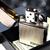 ZIPPO ライター アーマー ジッポ 重厚 シンプル ロゴ シルバーサテン＆ブラック 両面コーナー彫刻 黒銀 渋い かっこいい おしゃれ ギフト プレゼント