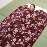 中綿増量 マイヤー2枚合わせ入りくりえり毛布布団2色組 2枚セット 防ダニ 抗菌防臭 暖かい くり襟 テイジンギフト 夫婦 両親 送料無料