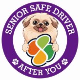 カーサイン 高齢者マーク SENIOR SAFE DRIVER ペキニーズ ステッカー シール 直径13cm 肉球 日本製 車
