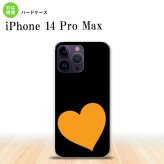 iPhone14 ProMax iPhone14 Pro Max スマホケース 背面ケース ハードケース トランプ ハート 黒 オレンジ 2022年 9月発売 nk-i14pm-546