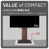 WALLインテリアテレビスタンドV3 COMPACT+棚板セット 24~55v対応 壁寄せテレビ台 TVスタンド 専用棚板 DVDレコーダー PS5 プレステ5 PS4 ミニ 小型 ホワイト 白 ブラック 黒 ウォールナット ブラウン ホワイトオーク