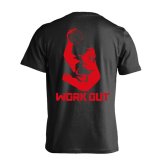 バスケ Tシャツ 半袖 メンズ ウェア レディース 練習着 ジュニア ドライ おもしろ tシャツ 速乾 名入れ スポーツ 女子 男子 チーム おしゃれ 文字入れ 「ゴリラワークアウト バスケットボール」 アートワークスコウベ 【送料無料】