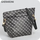ゲラルディーニ ショルダーバッグ レディース ブランド GHERARDINI Italy GH0310 GRANI ブラック/グレー