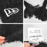 ニューエラ 猫耳 ニット帽 レディース NEWERA ブランド 正規品 15119592 ねこ耳 ネコ耳 スクエア ニットキャップ 三つ編み付きシャギー フラップ 大きめ 女性 女子 ブラック 黒 秋冬 ワンポイント おしゃれ かわいい シンプル ストリート 韓国ファッション サブカル ダンス